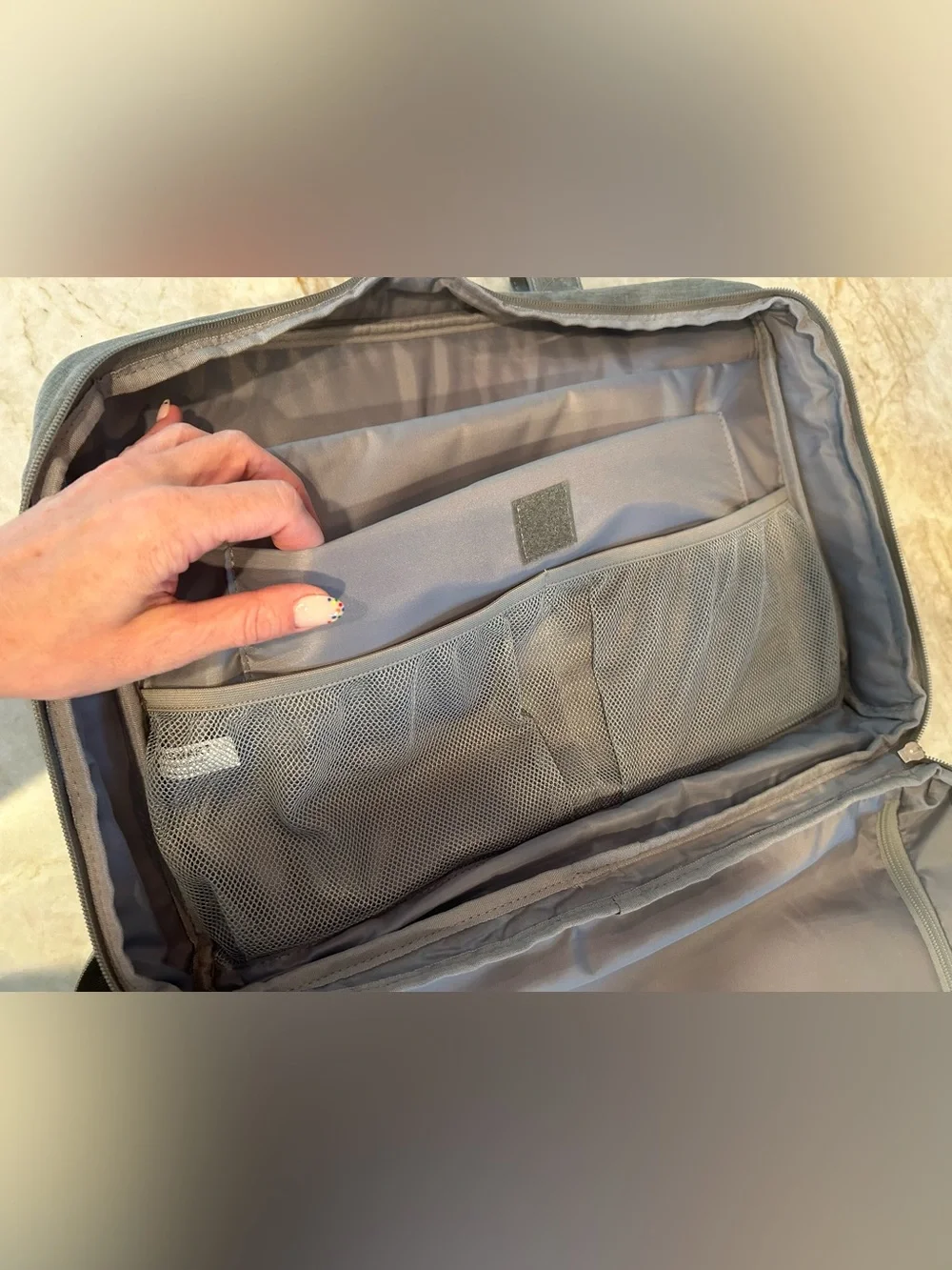 BAGSMART Gray Travel Duffel Weekender Carry-On Laptop Overnight Bag Like New